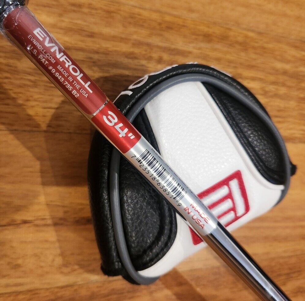 Evnroll EV8 Satin Chrome Tour Mallet Putter 100% Milled Golf Putter - BRAND NEW
