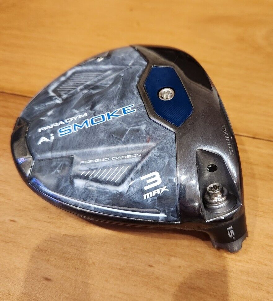 CALLAWAY MAX AI SMOKE PARADYM 15° HEAD ONLY - 3 WOOD FAIRWAY