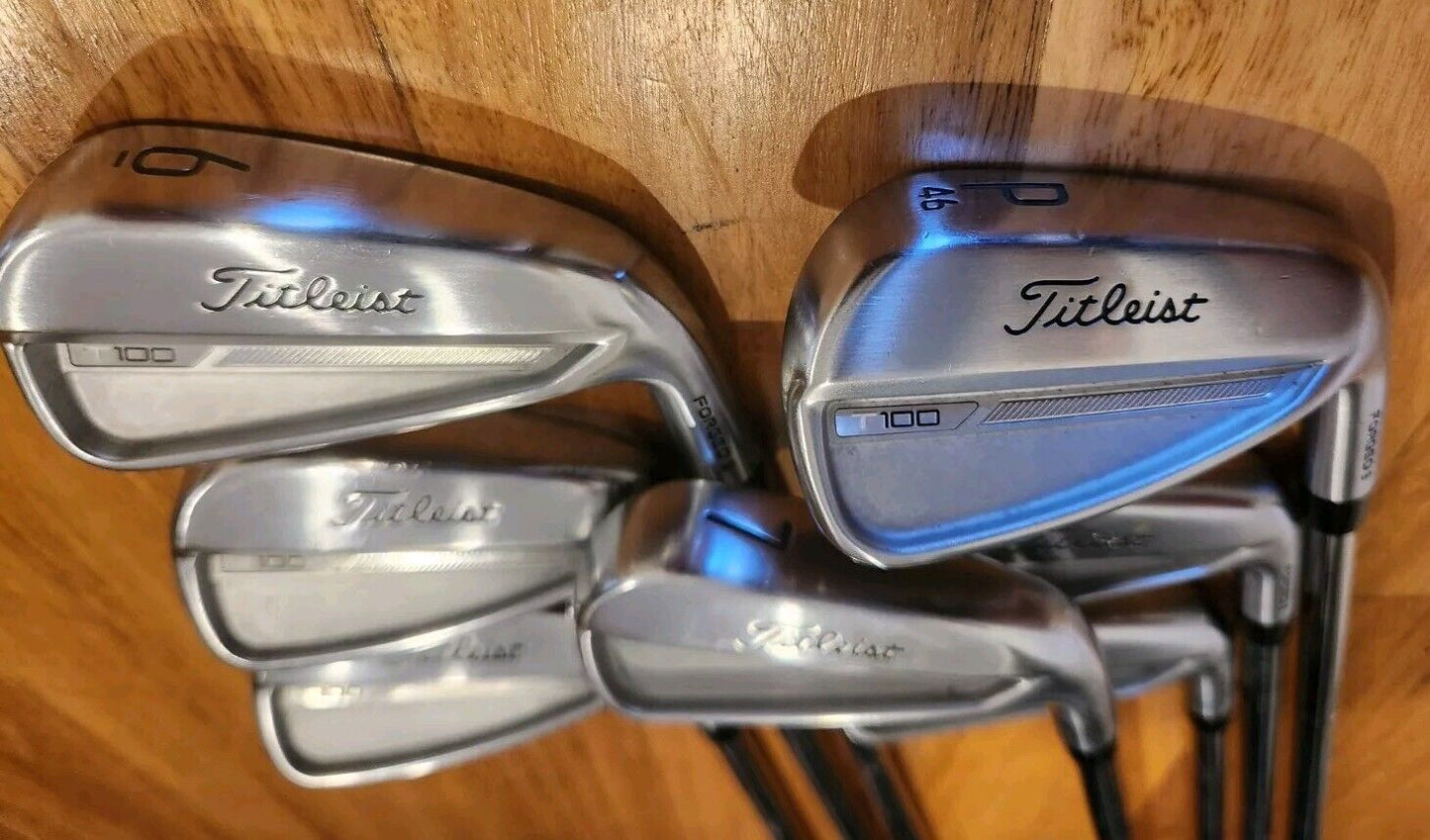 TITLEIST T100 4-PW IRONS - DYNAMIC GOLD X100 SHAFTS - 2023 VERSION