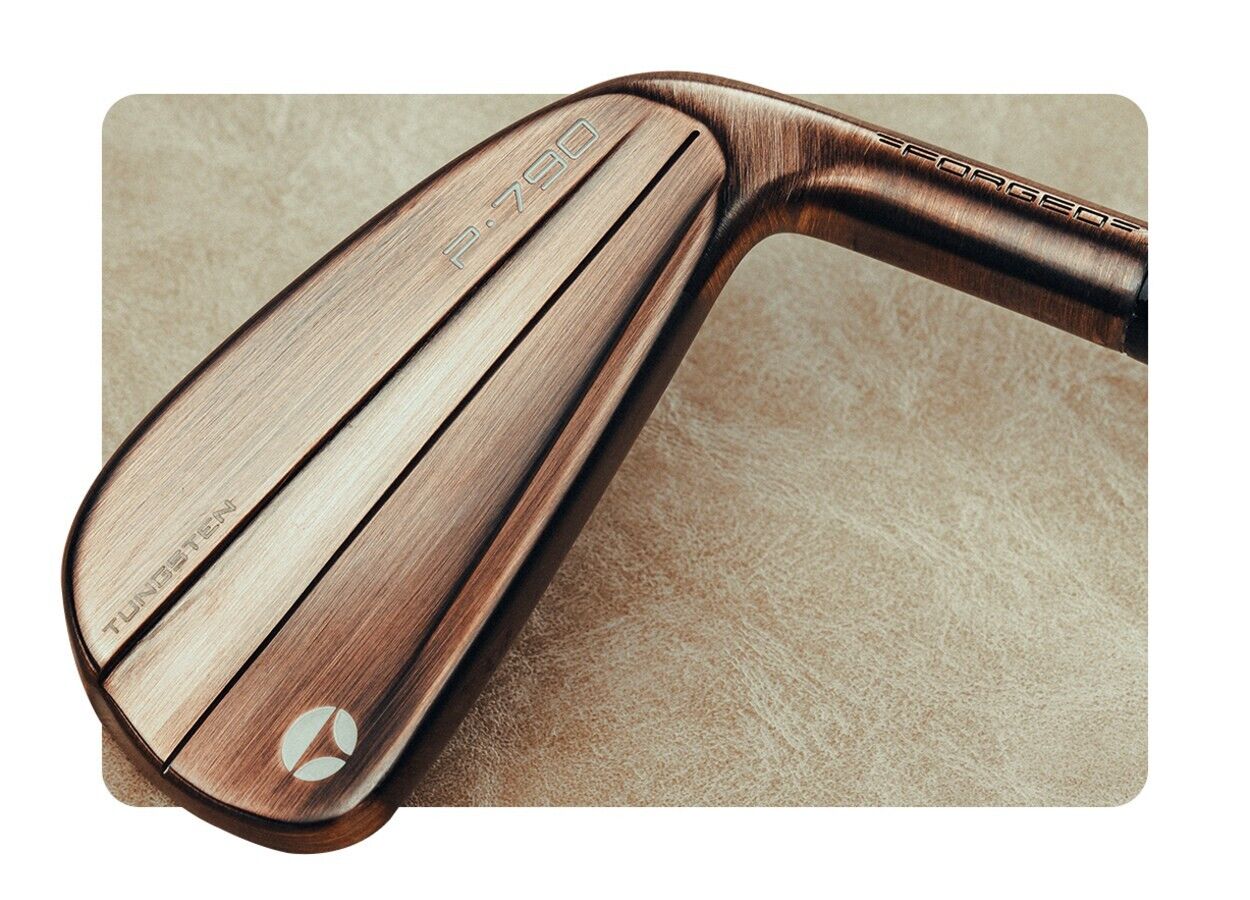 NEW TAYLORMADE P790 AGED COPPER IRONS IRONS 4-PW - KBS TOUR LITE STIFF - P.790