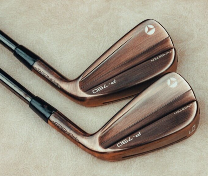 NEW TAYLORMADE P790 AGED COPPER IRONS IRONS 4-PW - KBS TOUR LITE STIFF - P.790