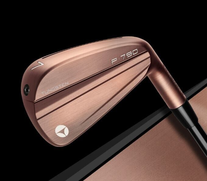NEW TAYLORMADE P790 AGED COPPER IRONS IRONS 4-PW - KBS TOUR LITE STIFF - P.790