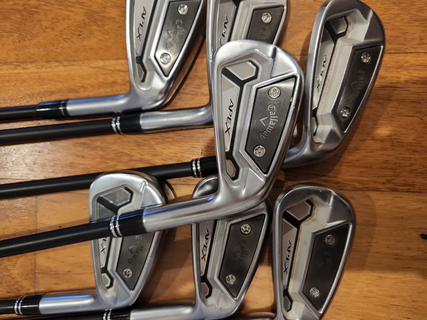 CALLAWAY APEX TCB  FORGED IRONS - 4I-PW - KBS C-TAPER TOUR BLACK STIFF