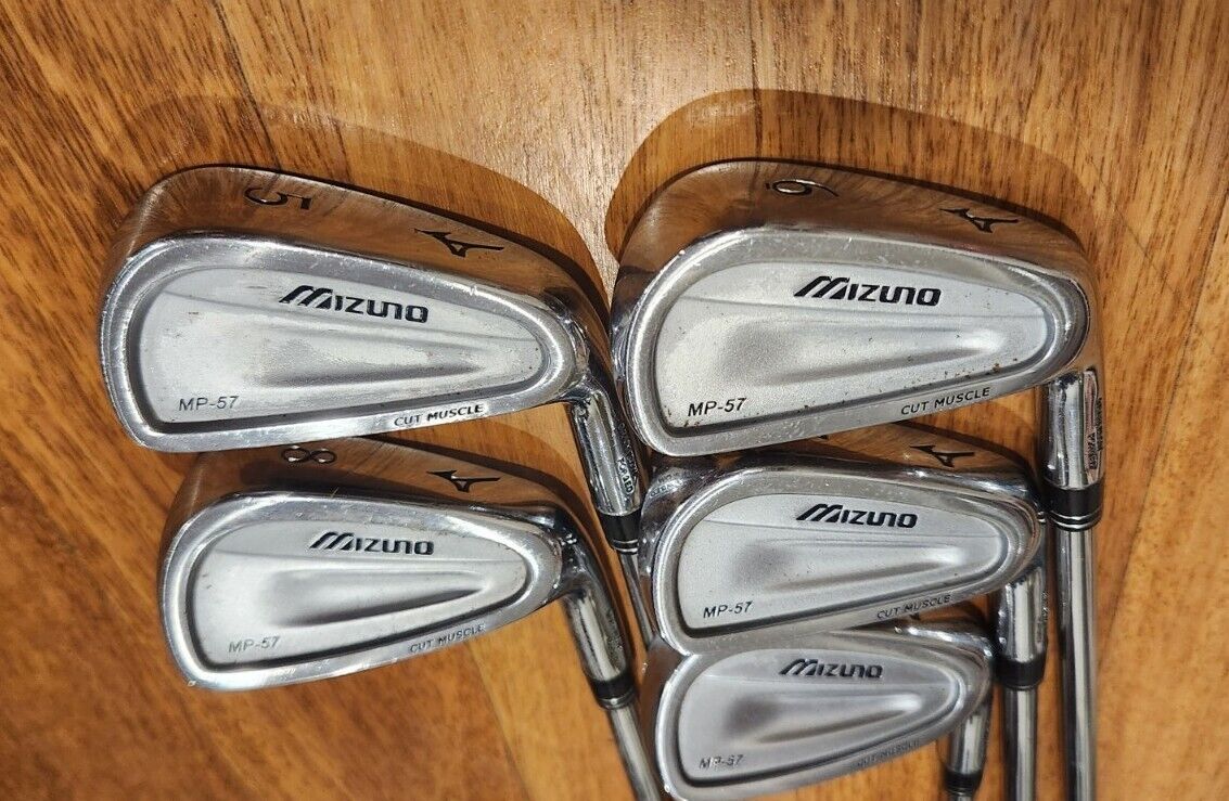 MIZUNO MP-57 IRONS FORGED BLADES  5-9 - NIPPON NS PRO ZELOS 8 REGULAR