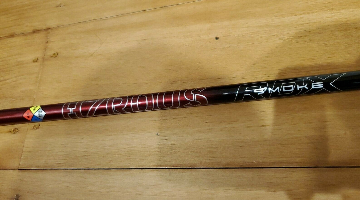 NEW HZRDUS RDX SMOKE RED 6.0 60 Stiff Golf Shaft - CHOICE OF ADAPTER