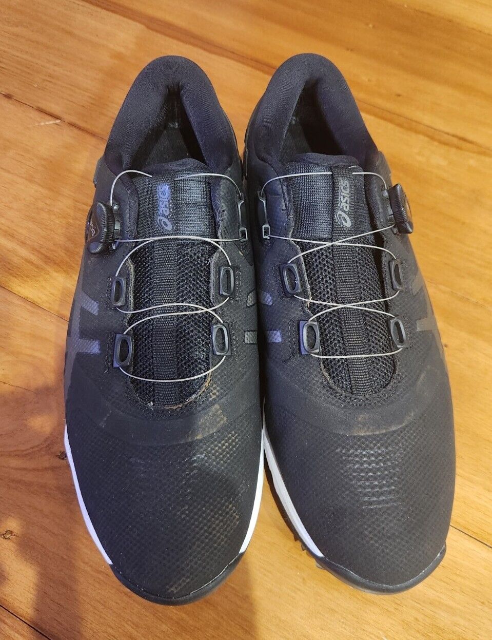 ASICS BOA Golf Shoes -  BLACK - SIZE 10 USA - EXCELLENT