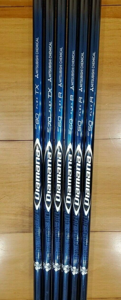 BRAND NEW MITSUBISHI DIAMANA BF GOLF SHAFT - CUSTOM FIT ADAPTER and GRIP