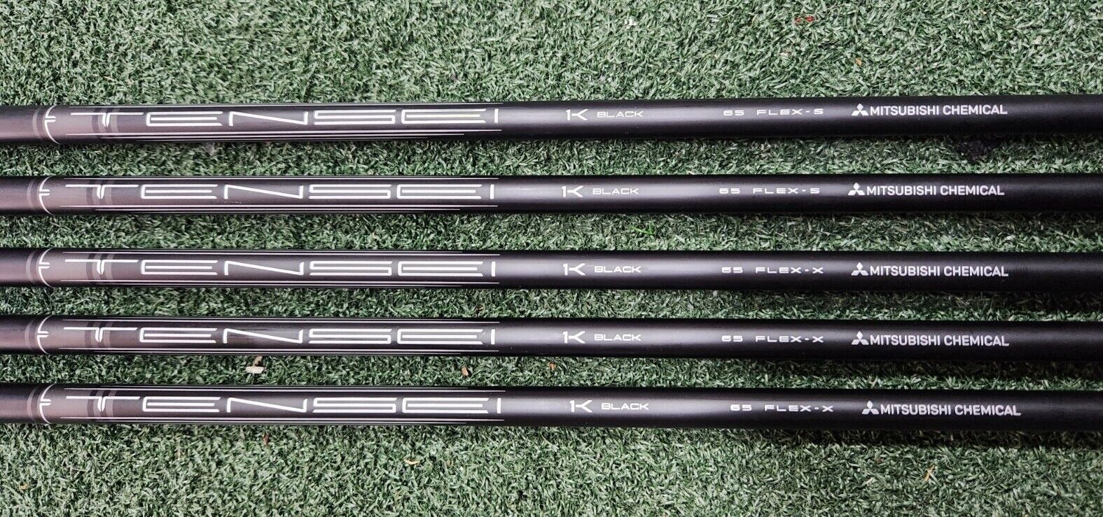 MITSUBISHI TENSEI 1K BLACK - GOLF SHAFTS GOLF - GRIP + ADAPTER INCLUDED