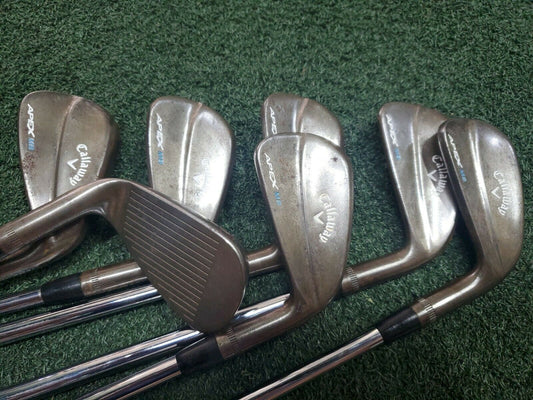 CALLAWAY APEX RAW MB FORGED IRONS - 4i-PW - NIPPON TOUR 120 TX TOUR X STIFF