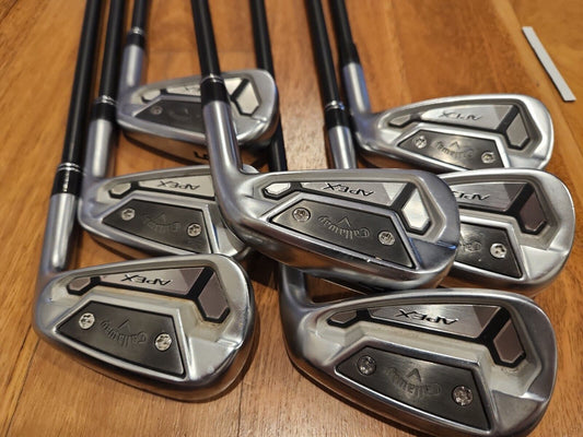 CALLAWAY APEX TCB  FORGED IRONS - 4I-PW - KBS C-TAPER TOUR BLACK STIFF