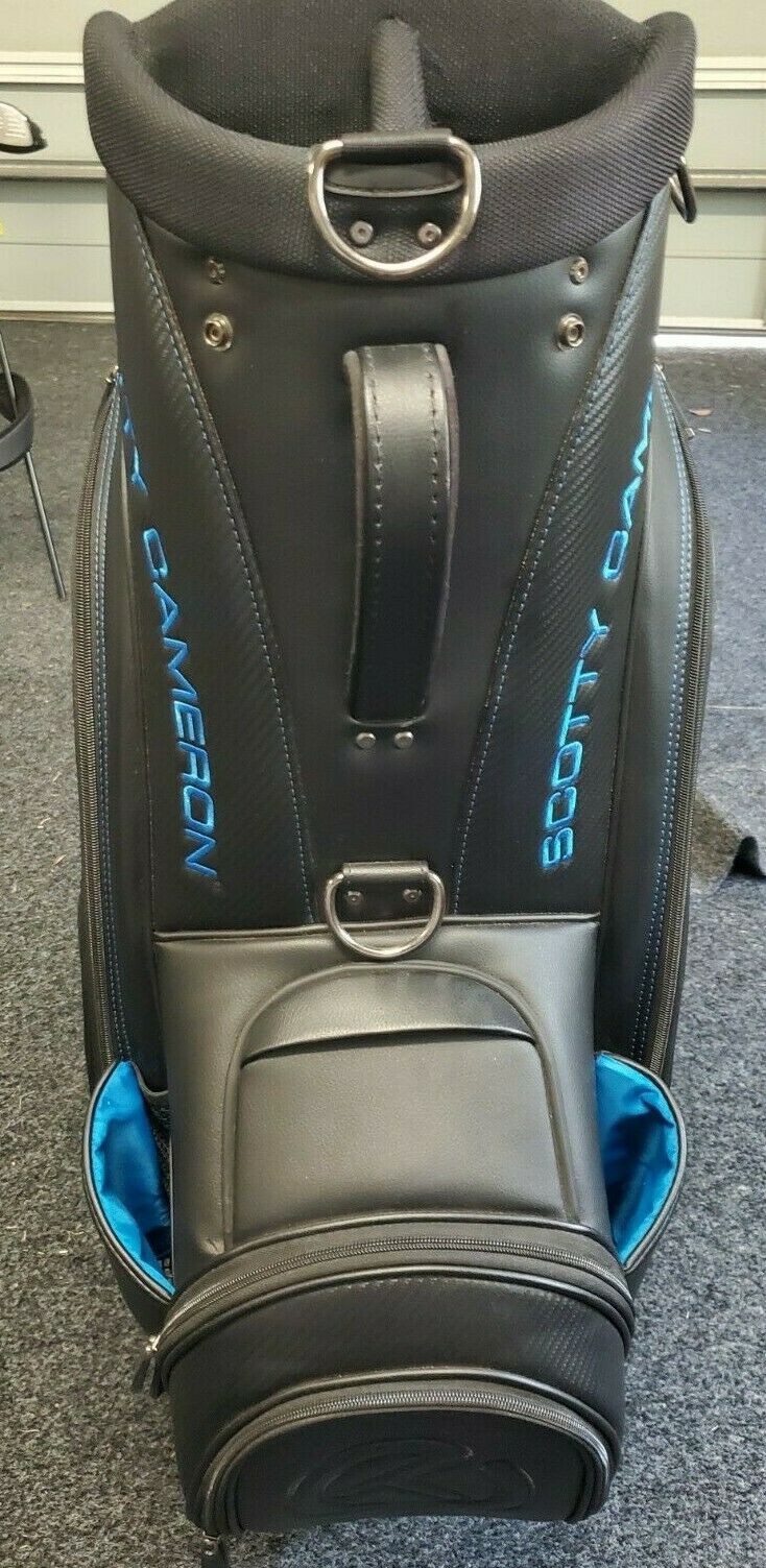 SCOTTY CAMERON TOUR ONLY BACK IN BLACK STAFF BAG RARE TITLEIST CIRCLE T