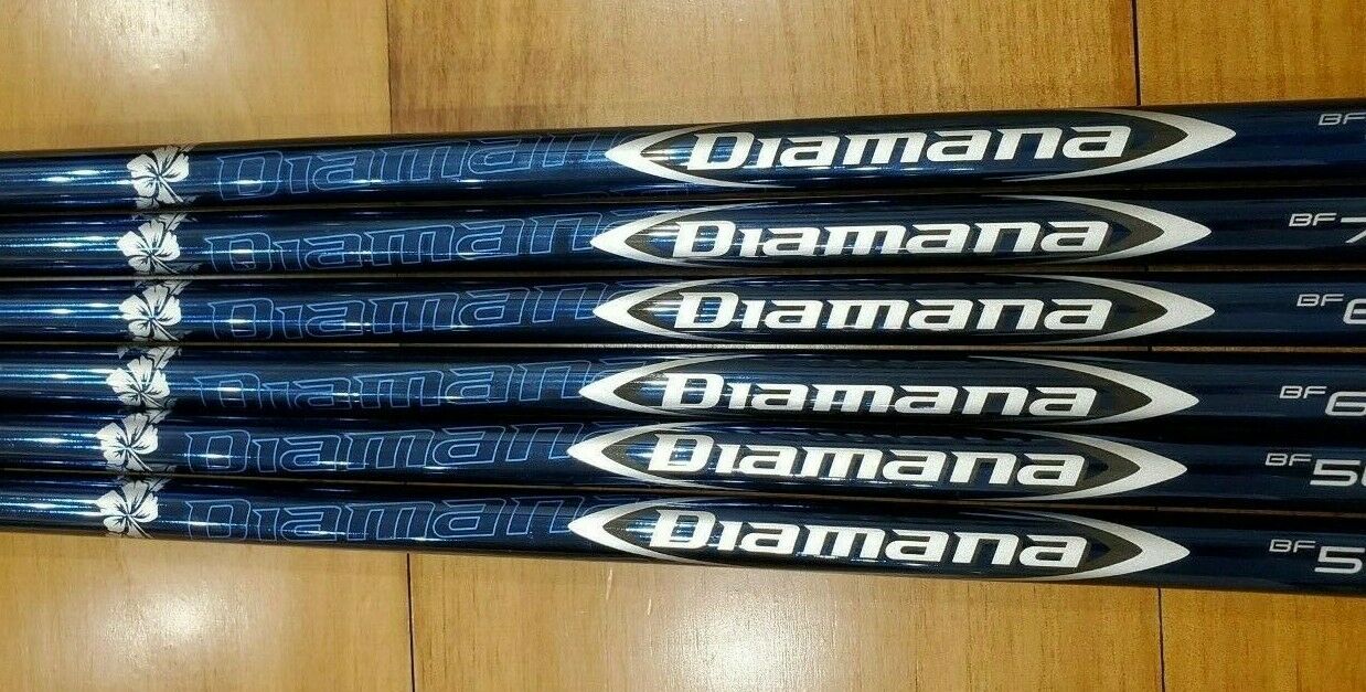 BRAND NEW MITSUBISHI DIAMANA BF GOLF SHAFT - CUSTOM FIT ADAPTER and GRIP