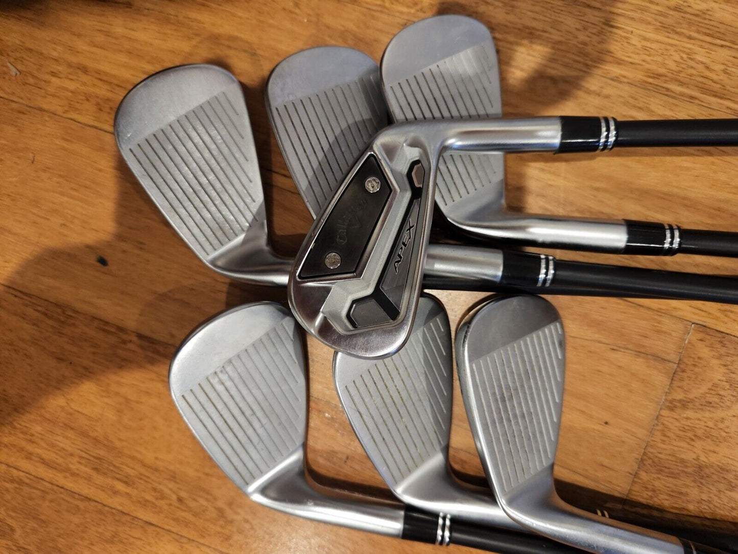 CALLAWAY APEX TCB  FORGED IRONS - 4I-PW - KBS C-TAPER TOUR BLACK STIFF