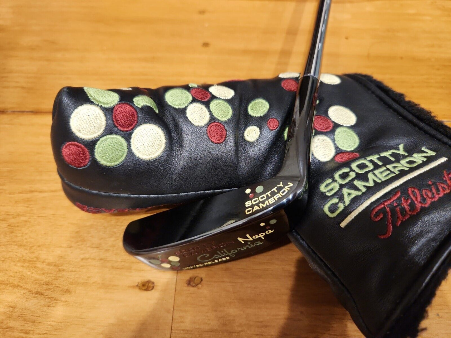 SCOTTY CAMERON LIMITED RELEASE NAPA CALIFORNIA PUTTER and HEAD COVER