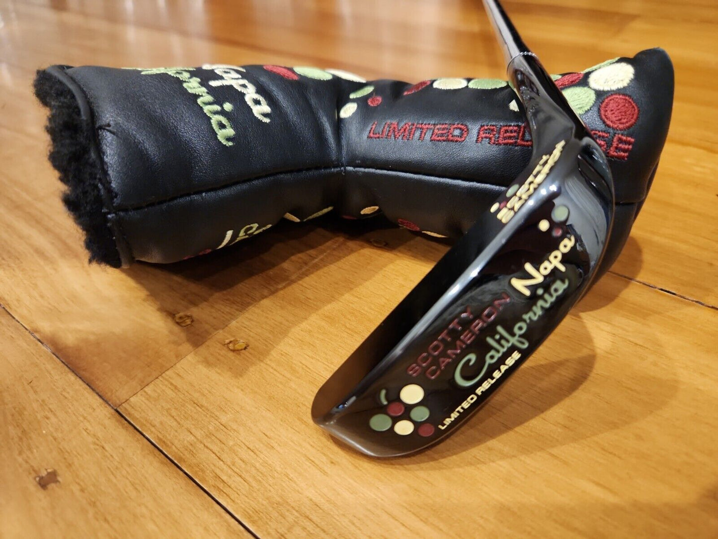 SCOTTY CAMERON LIMITED RELEASE NAPA CALIFORNIA PUTTER and HEAD COVER