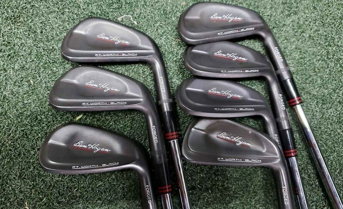 BEN HOGAN FT WORTH BLACK BLADE EXCELLENT CONDITION 4I-PW KBS TOUR V 120X Shafts
