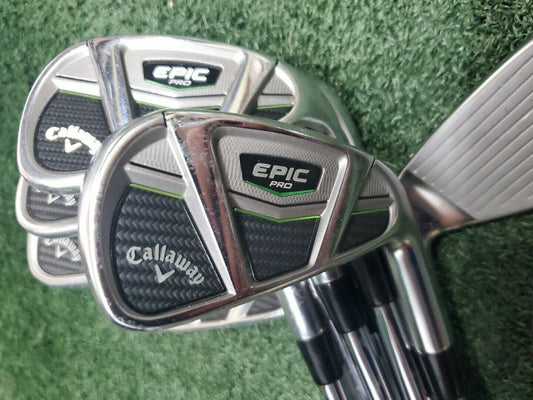 CALLAWAY EPIC PRO RAW IRONS - 3i-PW - PROJECT X LZ 6.0 95 STIFF