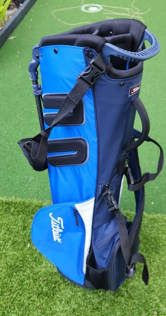 TITLEIST BLUE CARBON GOLF CARRY STAND BAG - MINT