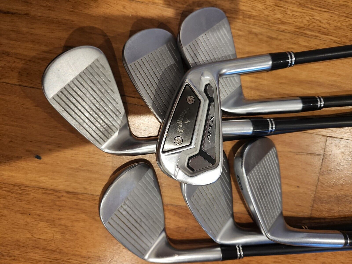 CALLAWAY APEX TCB  FORGED IRONS - 4I-PW - KBS C-TAPER TOUR BLACK STIFF