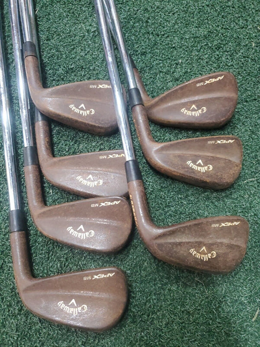 CALLAWAY APEX RAW MB FORGED IRONS - 4i-PW - PROJECT X LZ 6.0 STIFF