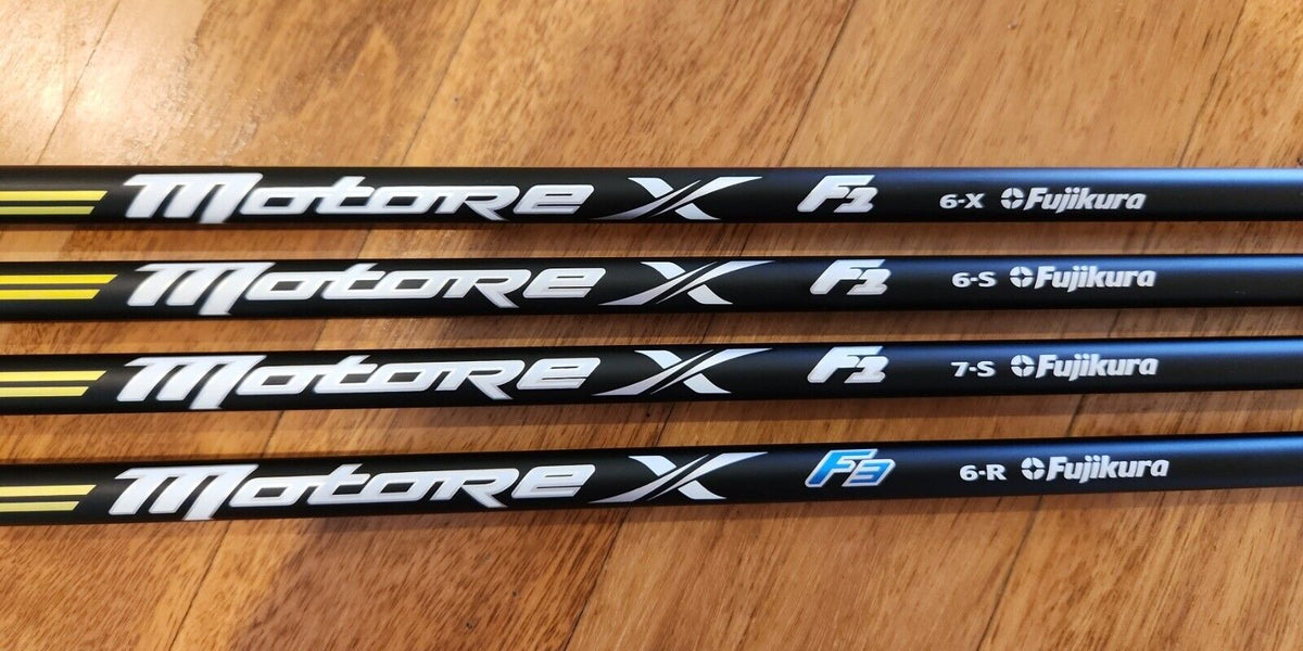 FUJIKURA MOTORE X F1 & F3 GOLF SHAFTS ADAPTER & GRIP INCLUDED The