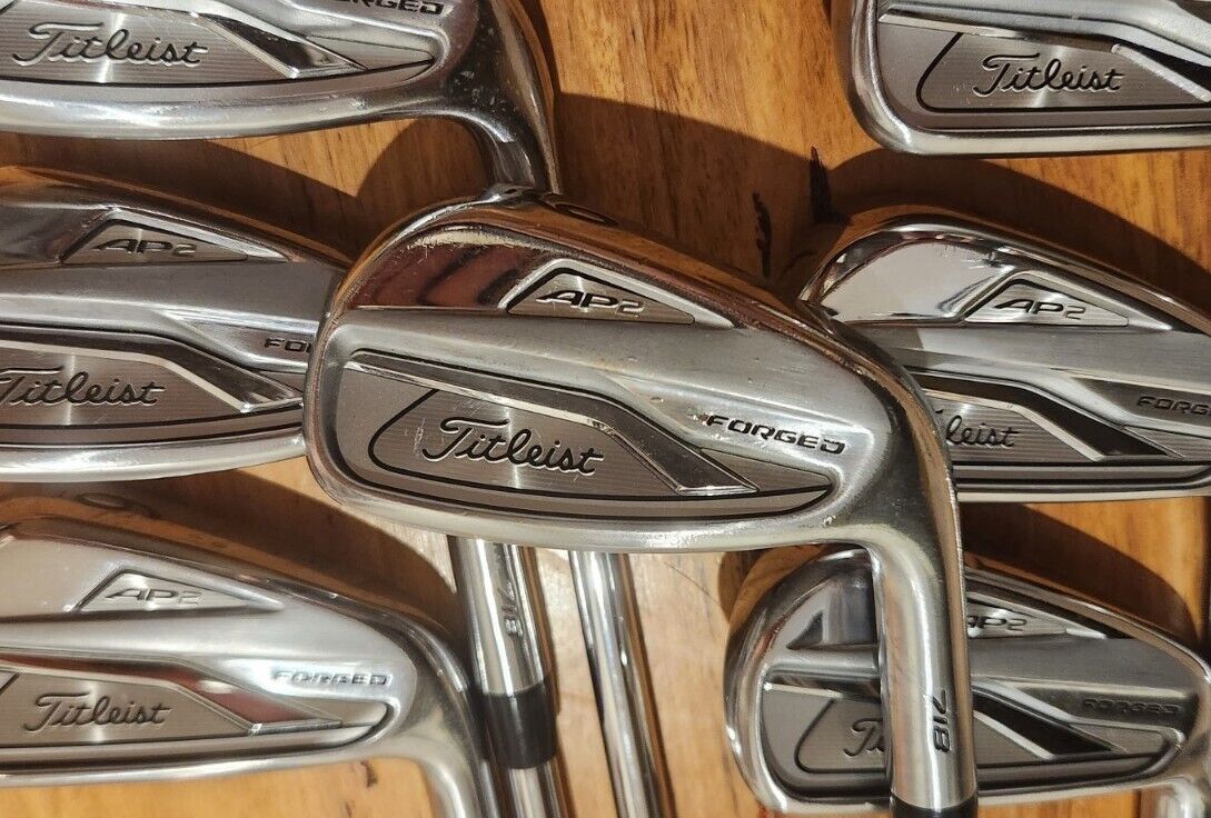 TITLEIST AP2 718 4-PW IRONS - Dynamic Gold AMT X100 WHITE X STIFF Shafts