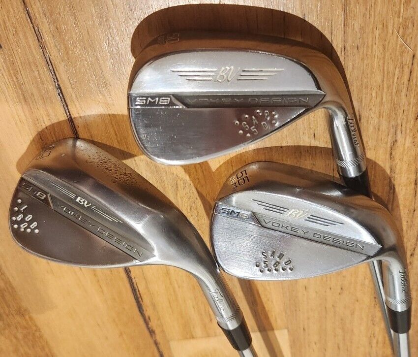 TITLEIST VOKEY SM8 WEDGE SET 60° 56° 50° 60.12D 56.08M 50.08F