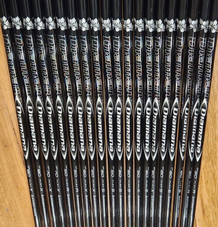 DIAMANA DF MITSUBISHI GOLF SHAFTS - GRIP & ADAPTER FITTED & INCLUDED - R S X TX