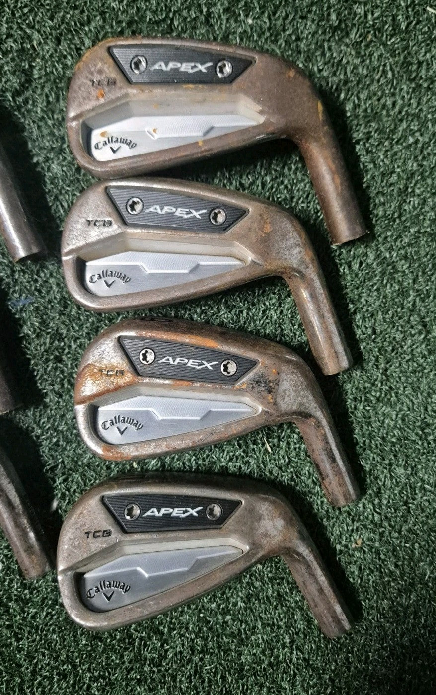 CALLAWAY APEX TCB FORGED 24' IRONS 4-PW - LIMITED EDITION RAW HEADS ONLY 2