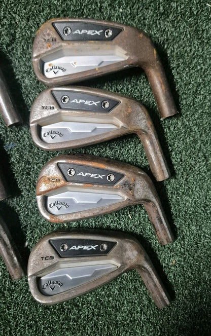 CALLAWAY APEX TCB FORGED 24' IRONS 4-PW - LIMITED EDITION RAW HEADS ONLY 2