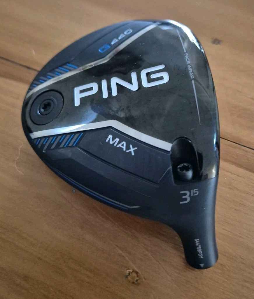 PING G440 MAX 15° HEAD ONLY- 3 WOOD FAIRWAY 0