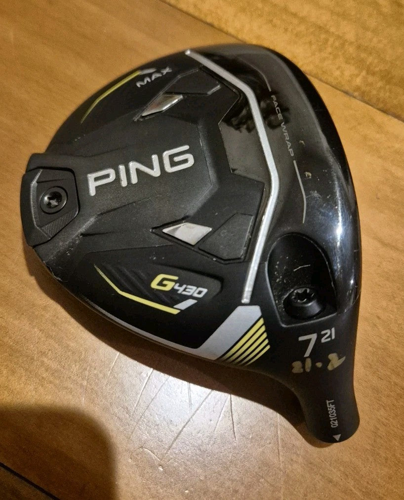 PING G430 MAX 21° HEAD ONLY- 7 WOOD FAIRWAY  - TOUR ISSUE 0