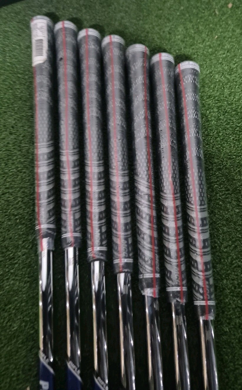 PROJECT X 6.0 NEW PULLED STIFF IRON IRONS SHAFTS 4-PW 0.355 TAPER TIP MMC GRIPS3