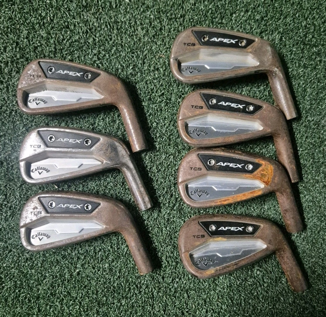 CALLAWAY APEX TCB FORGED 24' IRONS 4-PW - LIMITED EDITION RAW HEADS ONLY 0