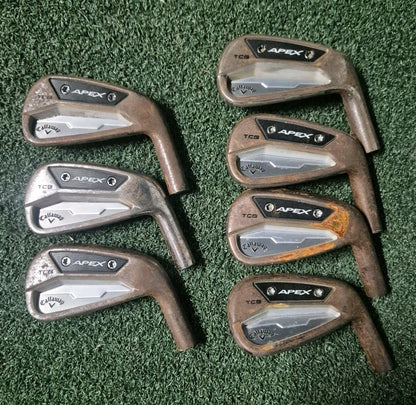 CALLAWAY APEX TCB FORGED 24' IRONS 4-PW - LIMITED EDITION RAW HEADS ONLY 0