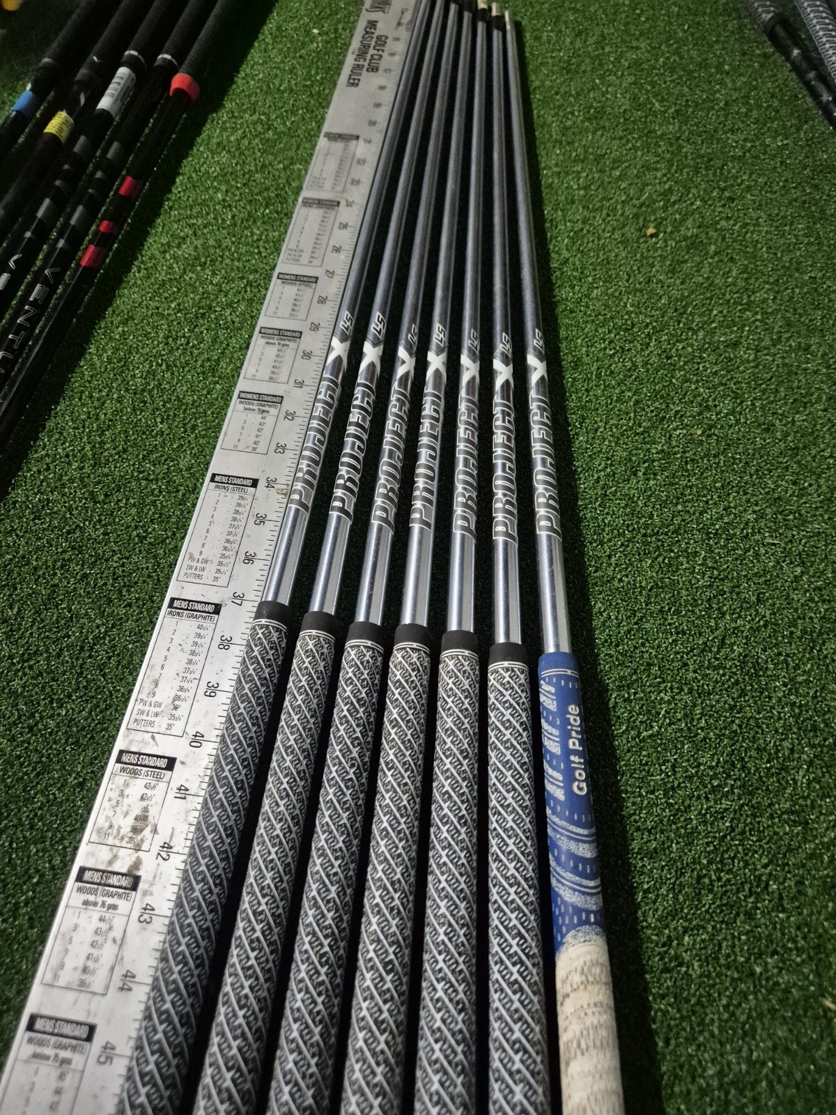 PROJECT X LS 7.0 EXTRA STIFF IRON IRONS SHAFTS 4-PW 0.355 TAPER TIP1