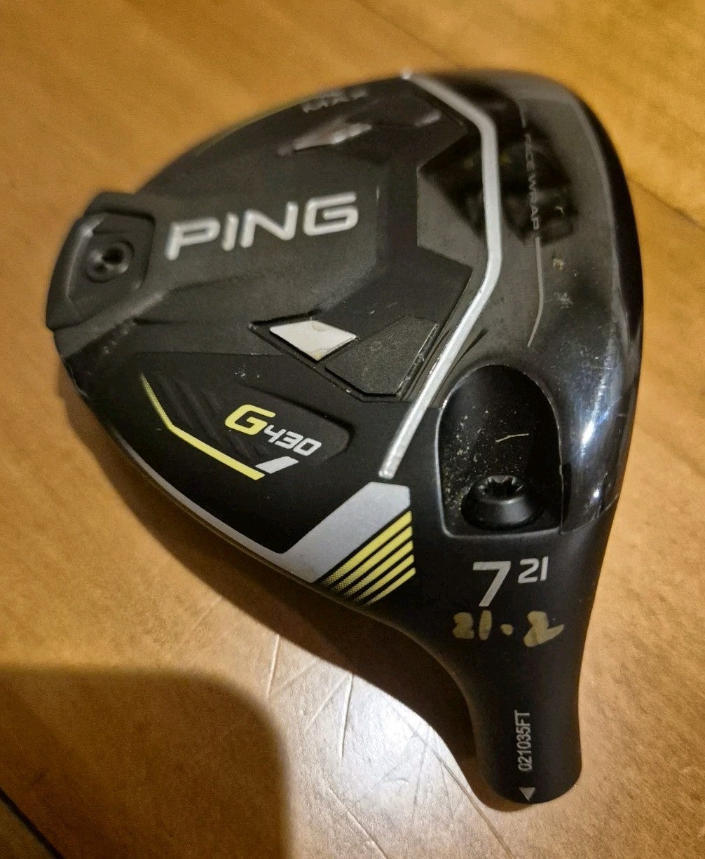 PING G430 MAX 21° HEAD ONLY- 7 WOOD FAIRWAY  - TOUR ISSUE 1