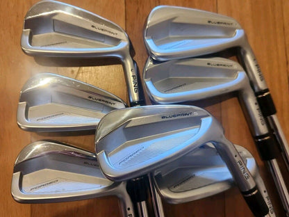 PING BLUEPRINT S 4-PW IRONS BLACK DOT - KBS MODUS 3 TOUR 130X +1" LONG