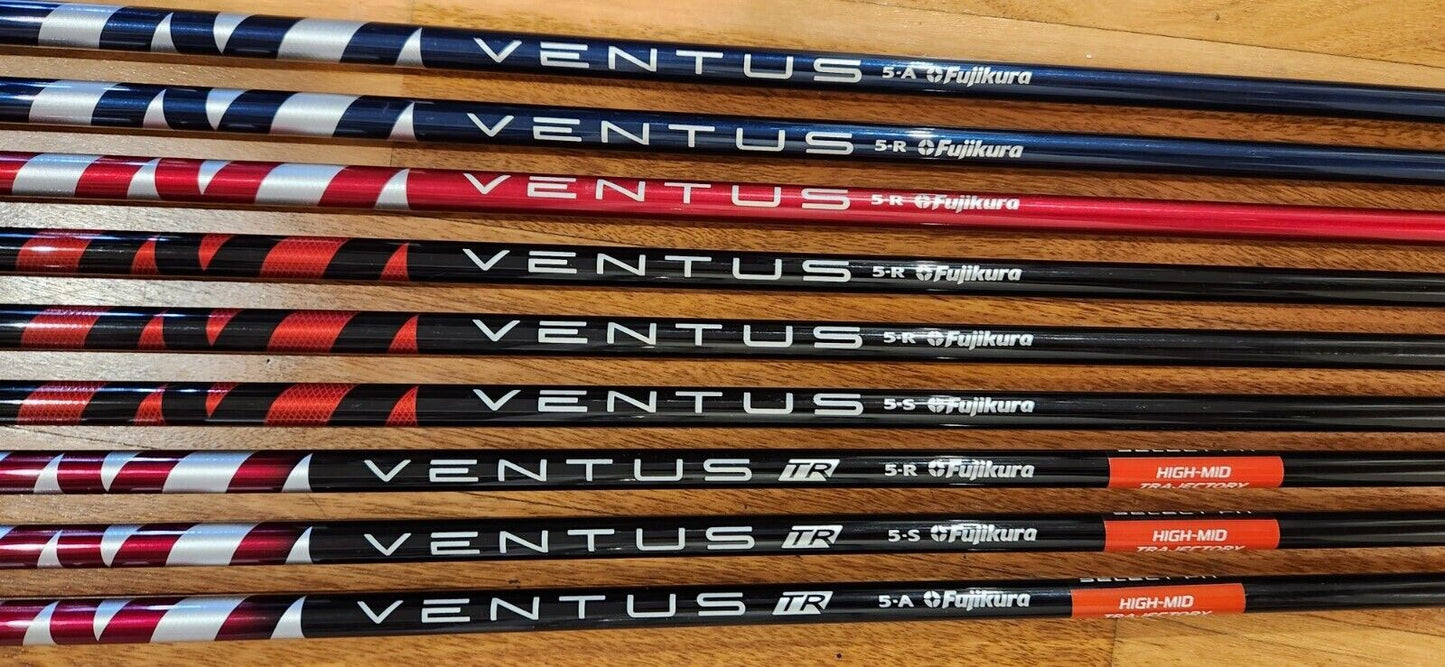 FUJIKURA VENTUS GOLF SHAFTS BLUE RED BLACK - ADAPTER & GRIP INCLUDED