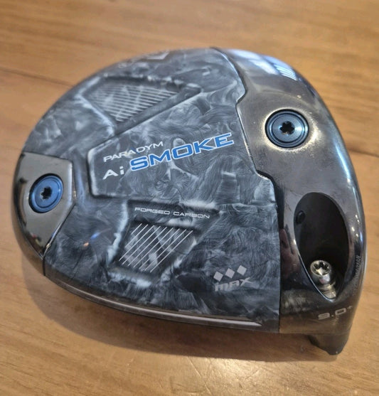 CALLAWAY PARADYM Ai SMOKE TRIPLE DIAMOND MAX   9° + DRIVER HEAD ONLY TOUR ISSUE0