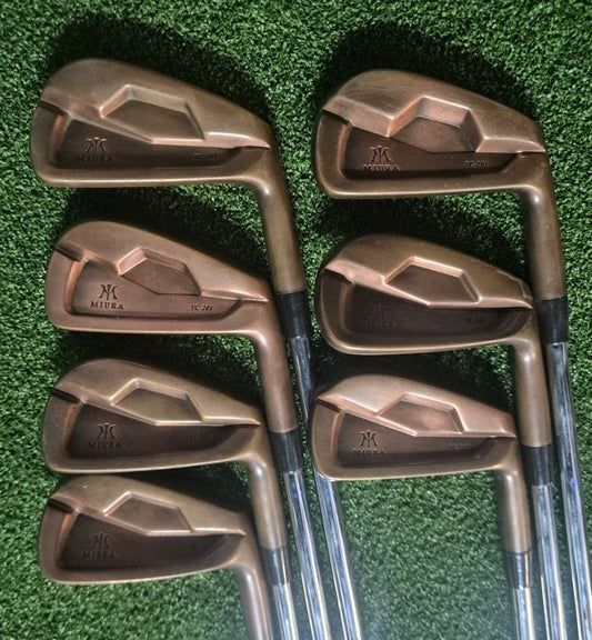 MIURA TC-201 FORGED IRONS COOPER FINISH IRONS 4-PW - KBS STIFF SHAFTS0