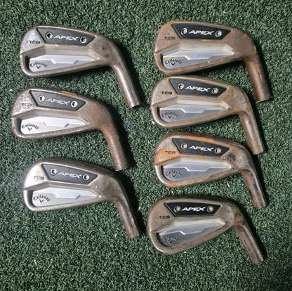 CALLAWAY APEX TCB FORGED 24' IRONS 4-PW - LIMITED EDITION RAW HEADS ONLY 0