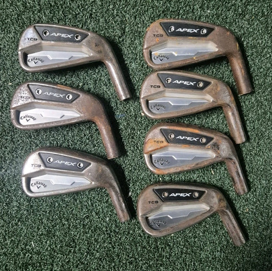 CALLAWAY APEX TCB FORGED 24' IRONS 4-PW - LIMITED EDITION RAW HEADS ONLY 0