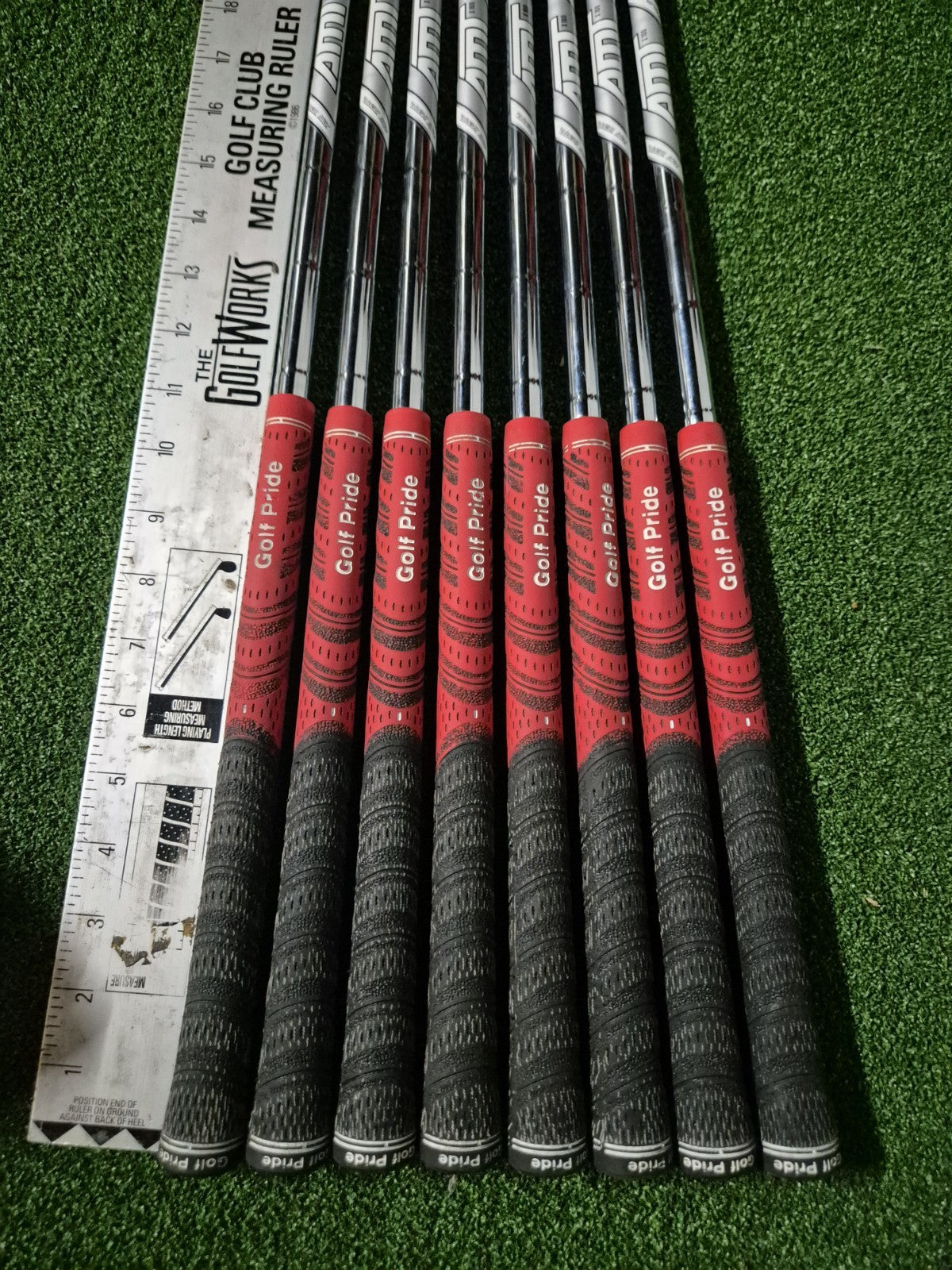 TRUE TEMPER AMT WHITE X100 EXTRASTIFF IRON IRONS SHAFTS 4-PW 0.355 TAPER TIP4