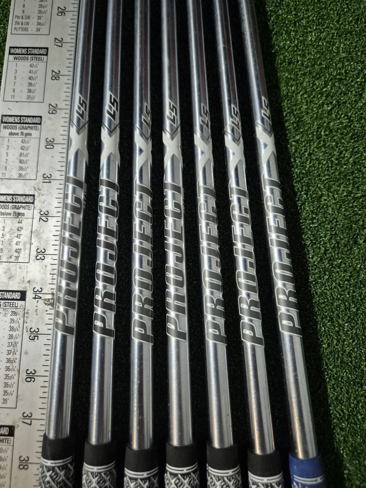PROJECT X LS 7.0 EXTRA STIFF IRON IRONS SHAFTS 4-PW 0.355 TAPER TIP0