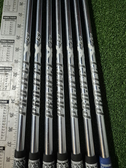 PROJECT X LS 7.0 EXTRA STIFF IRON IRONS SHAFTS 4-PW 0.355 TAPER TIP0
