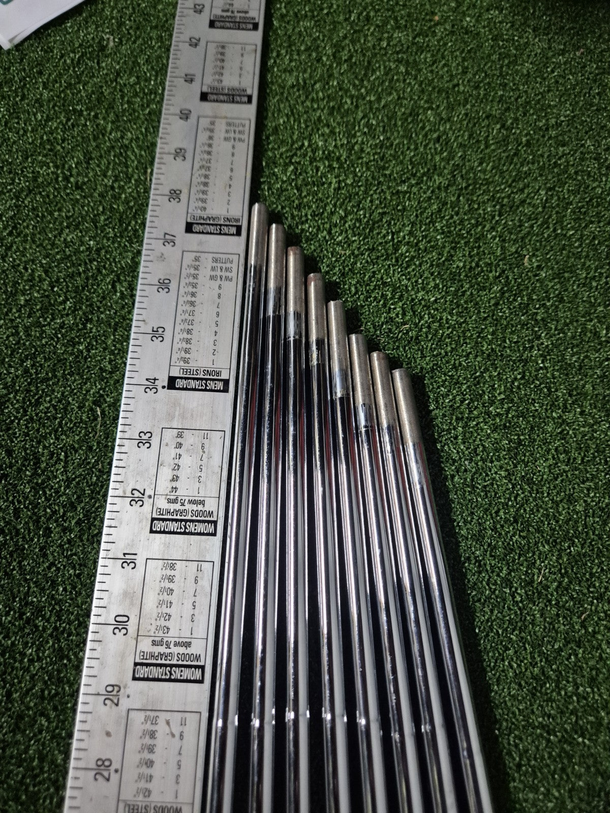 TRUE TEMPER AMT WHITE X100 EXTRASTIFF IRON IRONS SHAFTS 4-PW 0.355 TAPER TIP3