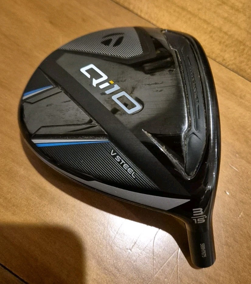 TAYLORMADE Qi10 V STEEL 15° 3 FAIRWAY WOOD - HEAD ONLY 0