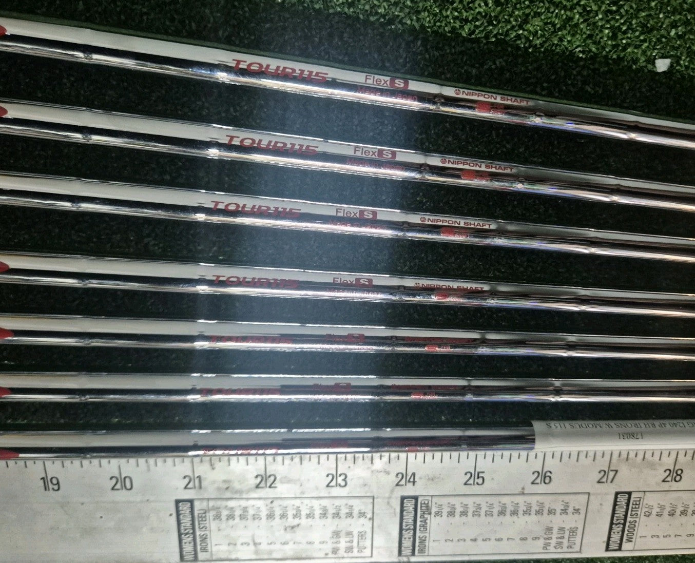 NIPPON MODUS 3 TOUR 115S IRON IRONS SHAFTS TV 360 GRIPS 4-PW 0.355 TAPER TIP4