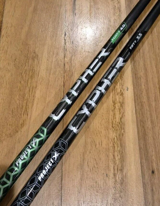 PROJECT X CYPHER VARIOUS GOLF SHAFTS - BLACK GREEN - ANY ADAPTER FITTED